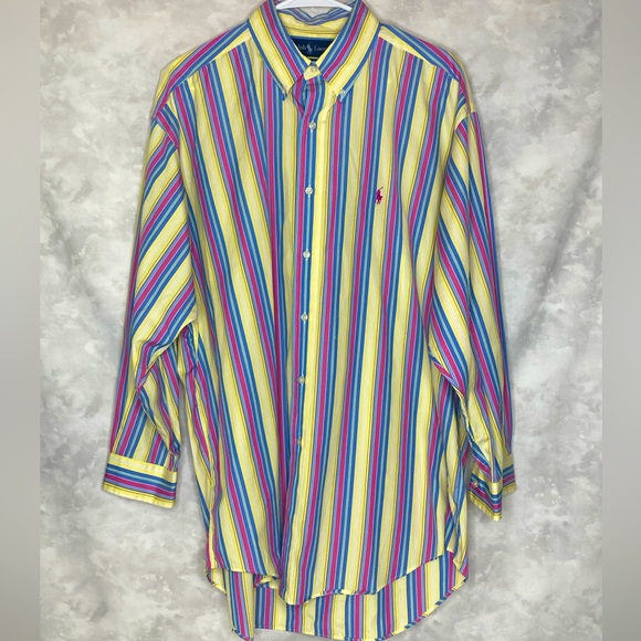 Ralph Lauren Striped Blake Shirt Size L - Picture 1 of 5